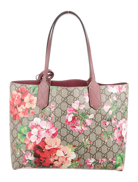 gucci linea a small tote blooms|gucci gg blooms handbags.